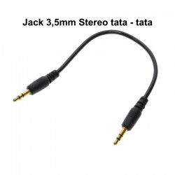 Cablu Audio Jack 3,5mm Tata-Tata/20cm Cablu Audio Jack 3,5mm Tata-Tata/20cm