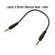 Cablu Audio Jack 3,5mm Tata-Tata/20cm