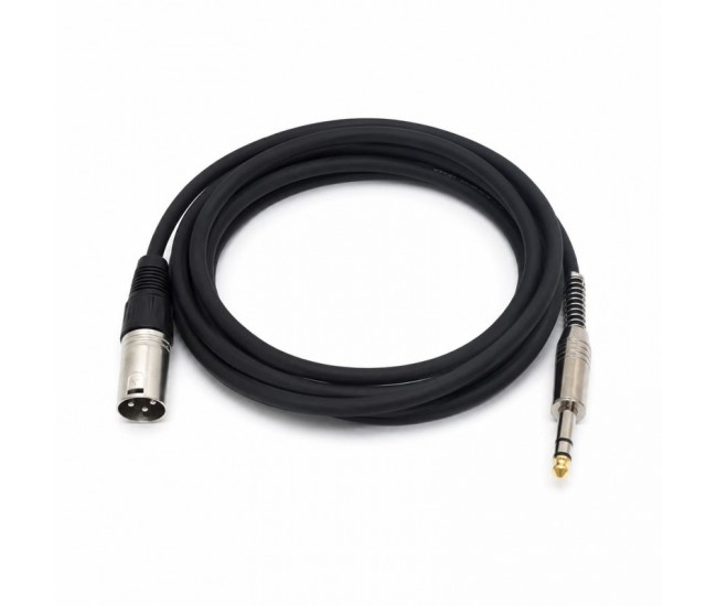 Cablu Audio XLR Tata la Jack 6.3mm Stereo Profesional 3m DALBI