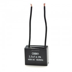 Condensator Pornire Motor cu Fire / 3,5uf 450V Condensator Pornire Motor cu Fire / 3,5uf 450V