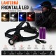 Lanterna Frontala LED 4 Culori Alb Cald Alb Rece Albastru Rosu Acumulator 18650 USB-C Zoom