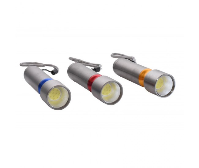 Lanterna Argintie cu Led Cob, 3xR3