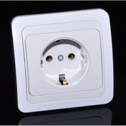 Priza Simpla cu Ceramica, ST Aparataj, 250V-16A / 10Buc / Set Priza Simpla cu Ceramica, ST Aparataj, 250V-16A / 10Buc / Set