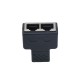 Adaptor Spliter RJ45 UTP mama - 2 mama Negru CAT5/6 - spliter retea Ethernet