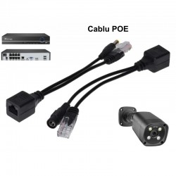Cablu Pasiv Poe, Utp + Alimentare / Negru Cablu Pasiv Poe, Utp + Alimentare / Negru