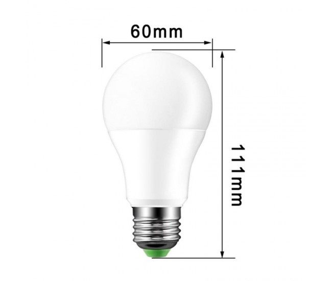 Bec cu LED si Senzor de Lumina E27-12W-6500K