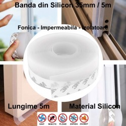 Banda Transparenta pentru Usa si Fereastra, 35mm*5m Banda Transparenta pentru Usa si Fereastra, 35mm*5m