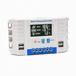 Controler Incarcare Solara PWM 30A, 12/24V Auto, LCD si 4 USB, MG2430Z DALBI