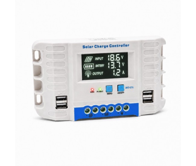 Controler Incarcare Solara PWM 30A, 12/24V Auto, LCD si 4 USB, MG2430Z DALBI