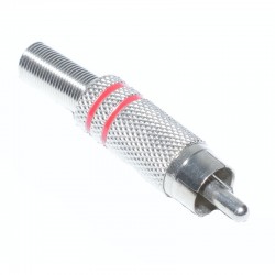 Mufa RCA Metal Tata Rosu Mufa RCA Metal Tata Rosu