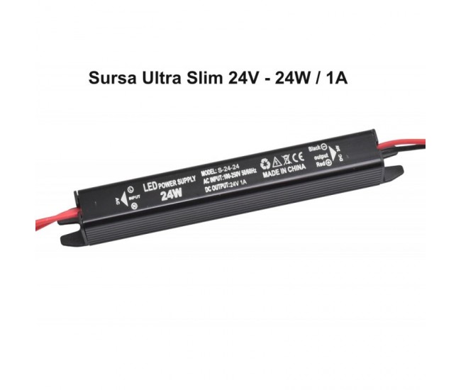 Sursa de Alimentare 24V-24W / 1A - Ultra Slim Black