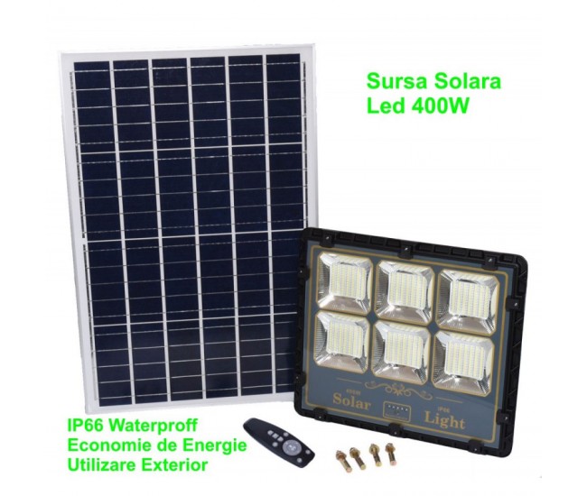 Proiector Led 400W cu Panou Solar