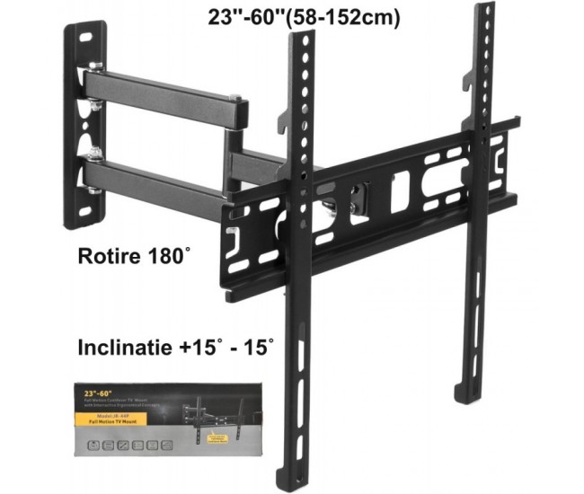 Suport TV 23''- 60'' cu 3 Brate Reglabile, JR-44P