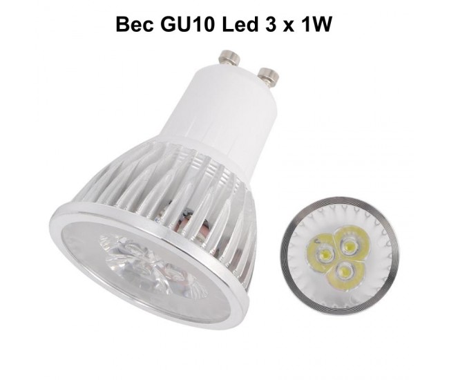 Bec GU10 cu Led 3W/220V