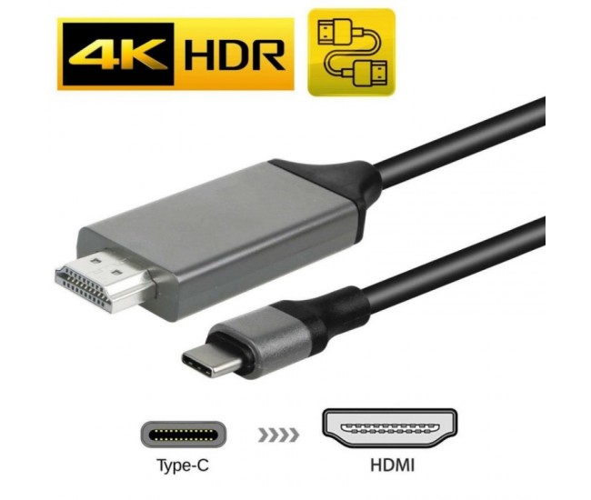 Cablu Usb Tip C 3.1 la HDMI 2.0 / 4K*2K / 2m