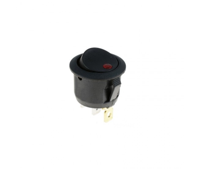 Buton On-Off cu Led Rosu 18mm/220V