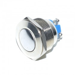 Intrerupator Push Metalic 22mm / 220V cu Revenire Intrerupator Push Metalic 22mm / 220V cu Revenire