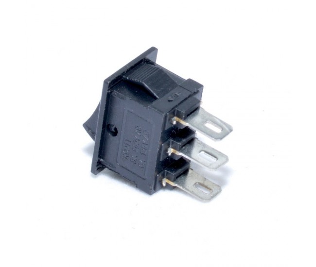 Intrerupator Mini IRS 220V Negru, 15x10mm