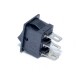 Intrerupator Mini IRS 220V Negru, 15x10mm