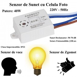Senzor de Sunet 220V/40W Senzor de Sunet 220V/40W