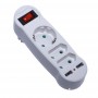 Triplu Stecher 2+1 cu 2 Usb si Intrerupator