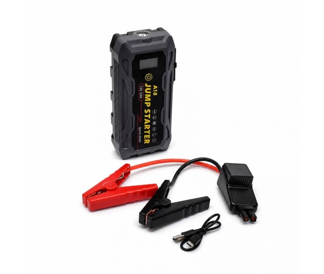 Robot Pornire Auto 12V 74000mWh 5000mAh Power Bank Lanterna A18 DALBI