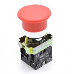 Buton Motor 220V Ciuperca Revenire ON-OFF BC45 Rosu Buton Motor 220V Ciuperca Revenire ON-OFF BC45 Rosu