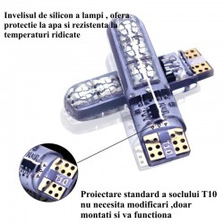 Led Auto T10 RGB 5050 12V-5W cu Telecomanda Led Auto T10 RGB 5050 12V-5W cu Telecomanda