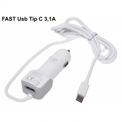 Incarcator Auto Fast 3,1A Tip C si Usb Incarcator Auto Fast 3,1A Tip C si Usb