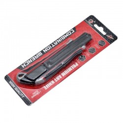 Cutter Profesional din Aluminiu cu lama 18mm Neagra Cutter Profesional din Aluminiu cu lama 18mm Neagra