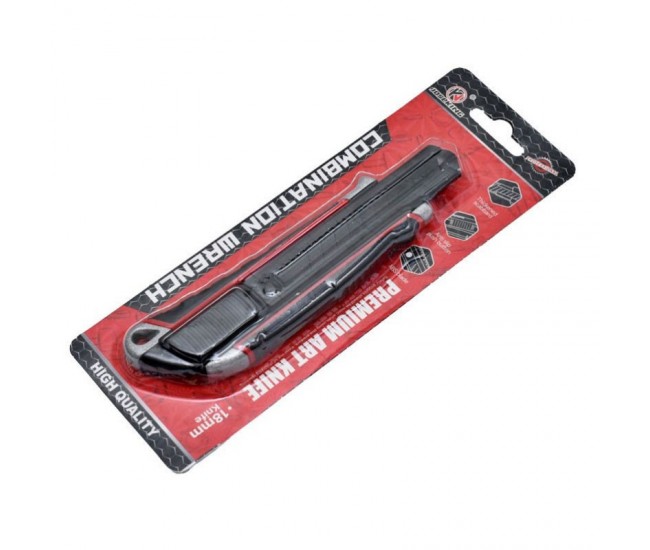 Cutter Profesional din Aluminiu cu lama 18mm Neagra