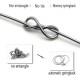 Cablu USB - Iphone  Metalic, Lungime 100cm / D8-55