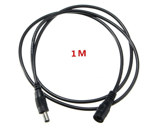 Cablu Alimentare DC 2,1x5,5mm / tata-mama - 1m