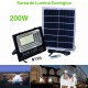 Proiector 200W cu Panou Solar și Telecomanda