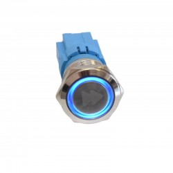 Push Buton 5-24V / 19mm (Up) Led Albastru Push Buton 5-24V / 19mm (Up) Led Albastru