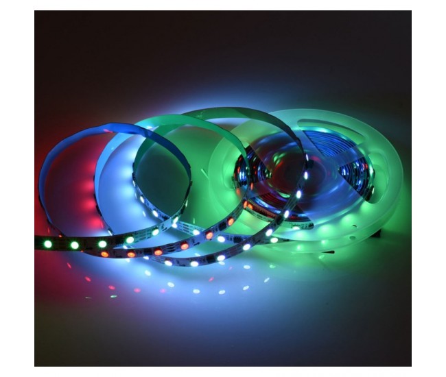 Banda Led WS2812 Digital Pixel 5050 RGB 60D-5V/IP20