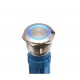 Push Buton 5-24V / 19mm, Minus (-) Led Albastru