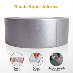 Banda Super Adeziva Argintie 48mm*20M Banda Super Adeziva Argintie 48mm*20M