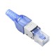 Mufa RJ45 CAT 7 - S/FTP Metalica Albastru / Fara Sertizare
