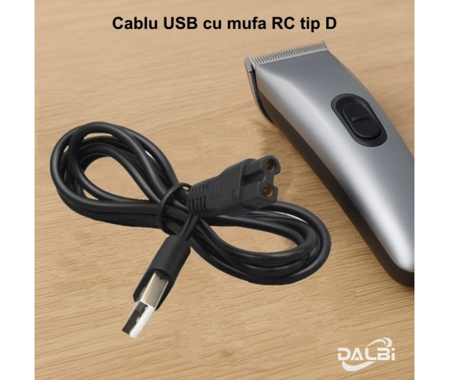 Cablu USB cu mufa RC tip D pentru Masina de Tuns - Ras / TXD12