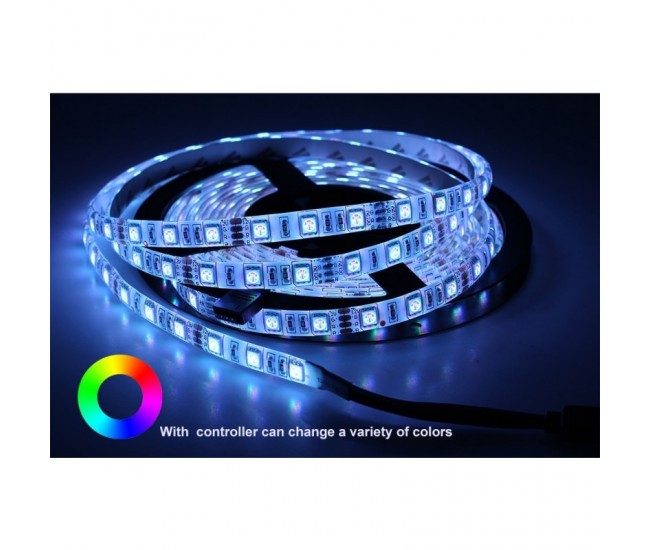Banda Led RGB 5050 - 60led/m Interior IP20 - 12V - 5m/Rol