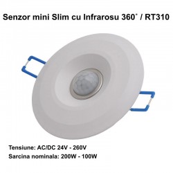 Senzor de Miscare 360˚ mini Slim cu Infrarosu / RT310 Senzor de Miscare 360˚ mini Slim cu Infrarosu / RT310