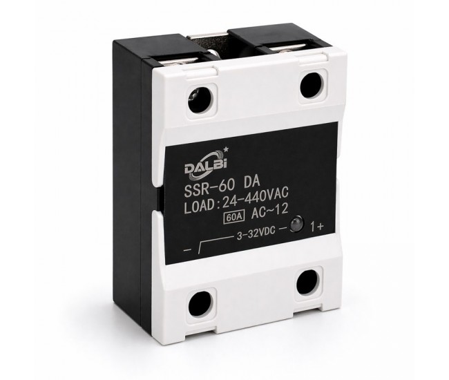 Releu Static SSR-60 DA 60A 24-440V AC Control 3-32V DC DALBI
