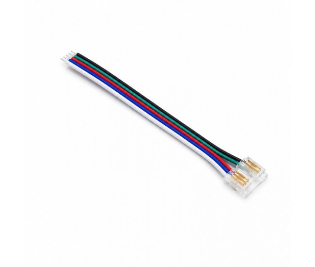 Conector Banda LED COB RGB 12mm 5 Pini cu Cablu 10cm Set 10 Buc YOA5P-12-1 DALBI
