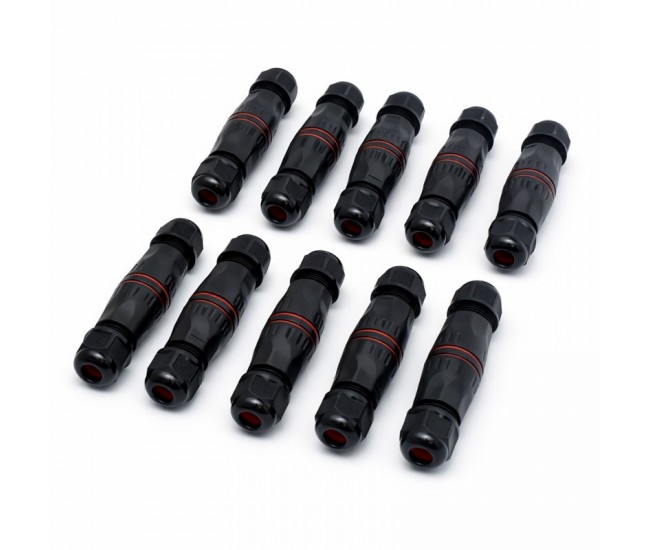 Conector Electric Etans M20 IP68, 3 Pini Waterproof pentru Sisteme Solare si Led (Set 10buc)