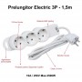Prelungitor Electric 3 Prize si Protectie Copii, Cablu 3x1mm / 1,5m