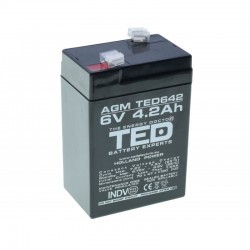 Acumulator Plumb - Acid 6V-4,2A TED Acumulator Plumb - Acid 6V-4,2A TED