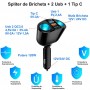 Spliter Bricheta Auto 2 Prize / 2 USB + 1 Tip C / M7