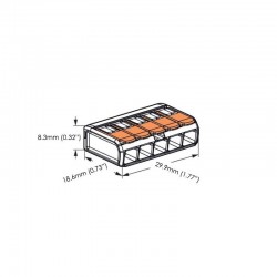 Conector Doza NOU 5 Fire 4KV / 32A, PCT-415 Conector Doza NOU 5 Fire 4KV / 32A, PCT-415
