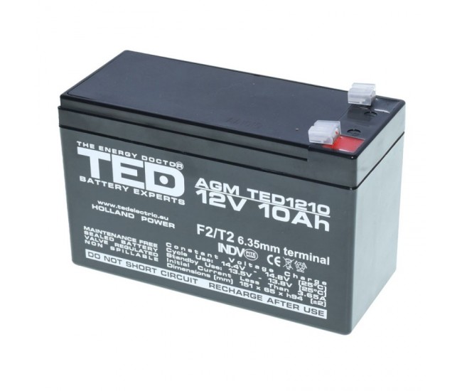 Acumulator Plumb - Acid 12V-10A TED